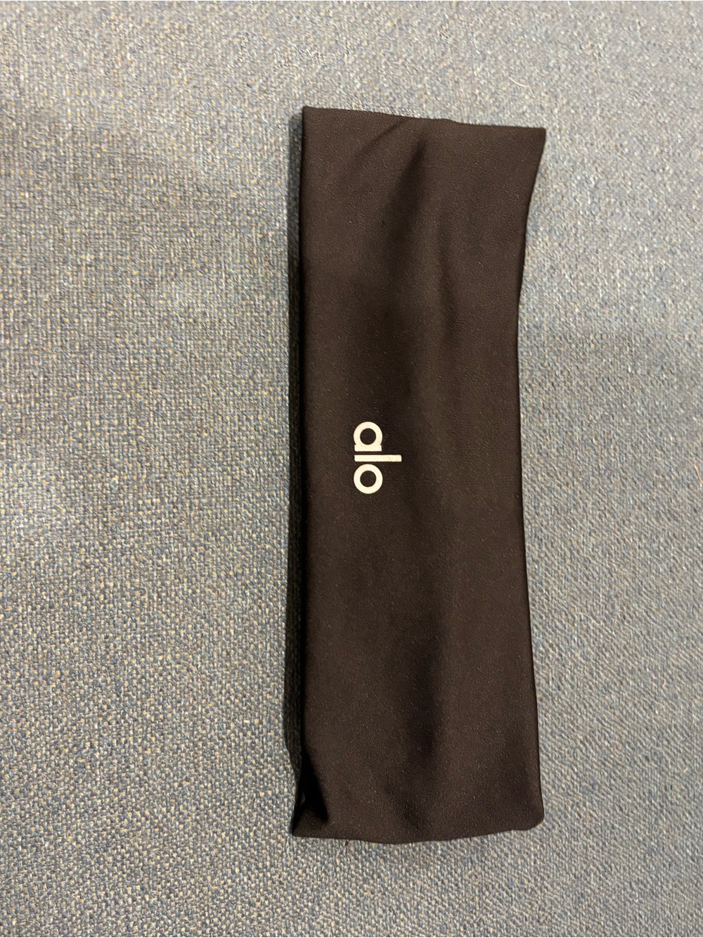 ALO Yoga Black Logo Wide Stretch Headband- NWOT